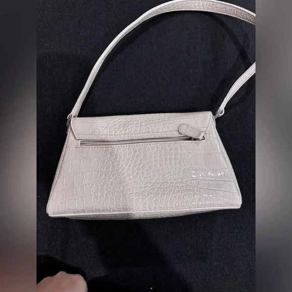 Vintage | Liz Claiborne | Croc Cream  Shoulder Bag - B - Picture 10 of 11